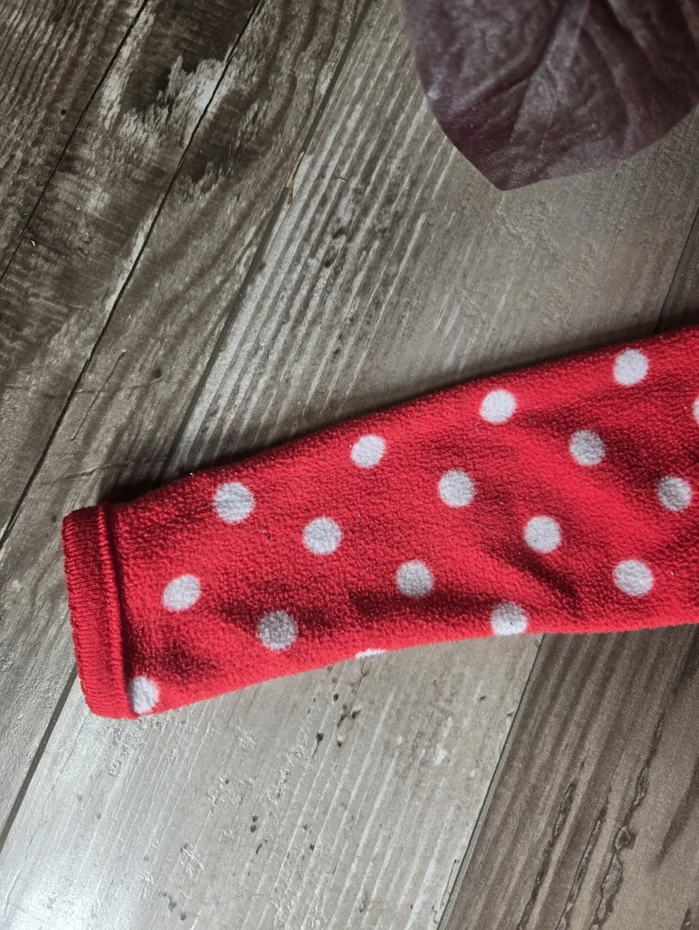 Carter's Red and White Polka Dot Santa Fleece Footie Footed Pajamas PJS Size 2T